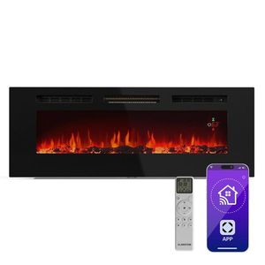 Klarstein Inteligentní elektrický krb Galeras, 2 nastavení teploty, 16 - 30°| Iluze plamene LED, Možnost připojení k IOT obraz