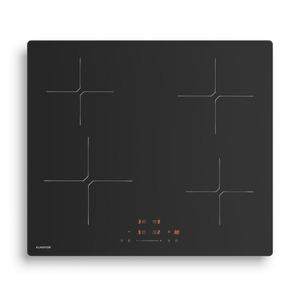 Klarstein Indukční varná deska PowerGlide | povrch odolný proti poškrábání | 4 varné zóny | 7400 W | 60 cm obraz