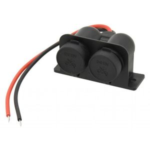 Compass Zásuvka 12/24V s krytem dvojitá obraz