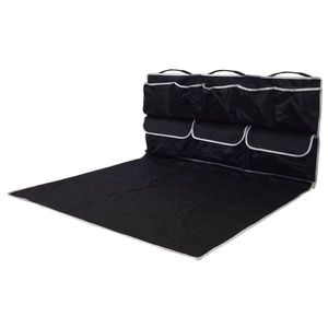 Deka ochranná do kufru s kapsami 110 x 100 x 50 cm obraz