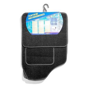 Koberce textilní UNI 4ks vel.2. černé obraz