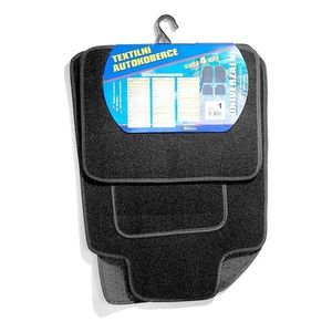 Koberce textilní UNI 4ks vel.1. černé obraz