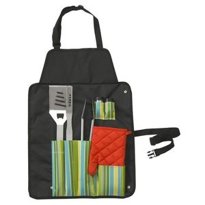 Grilovací nářadí sada 7ks + zástěra CATTARA obraz