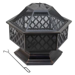 Cattara 88274 CATARRA Ohniště HEXAGON s poklopem, 60, 5 x 70 x 62, 5 cm obraz