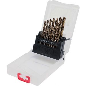 Sada vrtáků na kov HSS-COBALT 1-10mm 19 kusů obraz