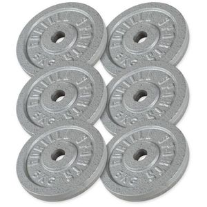Gorilla Sports Sada litinových zátěžových kotoučů 6 x 5 kg obraz