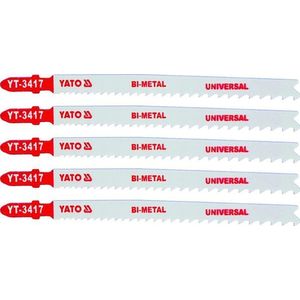 Yato List pilový do přímočaré pily 130 mm UNI TPI10-5, 5 ks obraz