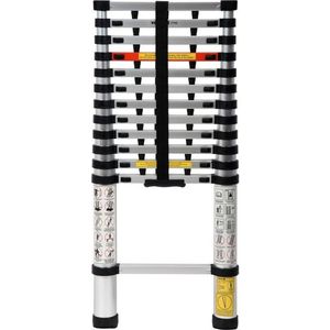 Žebřík teleskopický 13 stupňů 3, 8 m, nosnost 150kg obraz