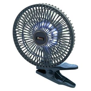 Ventilátor SILENT 210mm AKU nabíjecí 2000mAh s osvětlením klips obraz