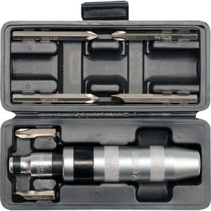 Šroubovák úderový kovový s příslušenstvím 7 ks box obraz