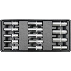 Vložka do zásuvky - klíče nástrčné hluboké 8-21mm 14ks obraz