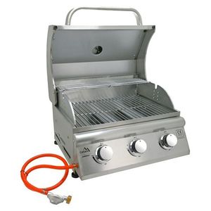Gril plynový, stolní, 56 x 50 x 48 cm, nerezová ocel obraz