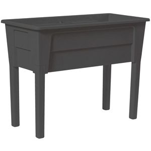 NIAGARA vyvýšený plastový květináč BEZ VÍKA - grafit obraz