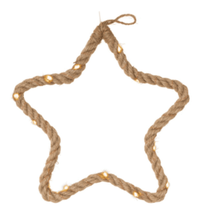 Vánoční dekorace hvězda, 15 LED, teplá bílá obraz