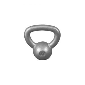 Gorilla Sports Kettlebell činka, litinová, šedá, 4 kg obraz