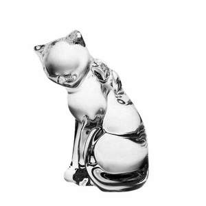 Crystal Bohemia Kočka skleněná figurka obraz
