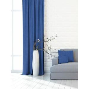 Zatemňovací dekorační závěs nebo látka, Blackout Žihaný 150 cm, modrý 150 cm obraz