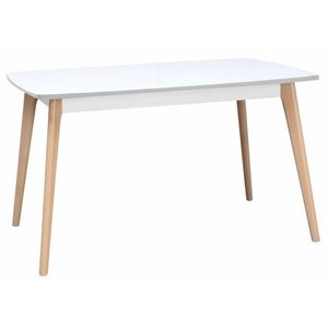 Kasvo jídelní stůl EMILIO - pevný buk/bílá 85x85 cm obraz