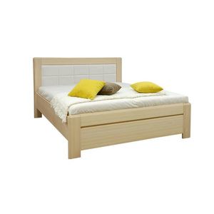 Kasvo Postel ELANA 2 180x200 cm dub / čelo ekokůže bílá obraz