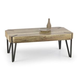 Kasvo EMILY konferenční stůl dub divoký (dziki) / černé nožky obraz