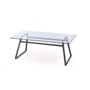 Kasvo NEBULA konferenční stůl černé nohy /sklo kouřové obraz