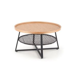 Kasvo FLORENCE konferenční stůl dub / černé nohy obraz