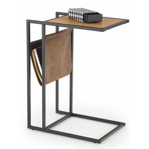 Kasvo COMPACT konf. stůl černý kov / deska dub zlatý obraz