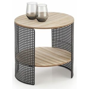 Kasvo TRAFICA konf. stůl přírodní dýha/ černý kov obraz