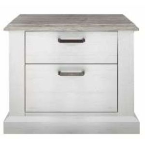 Kasvo LIMA noční stolek bor/světle hnědo-šedá obraz