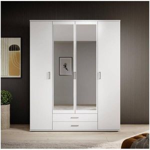 Kasvo KARL skříň 4dv2zás.zrc celá bílá obraz