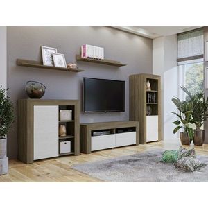 Kasvo MUSKAT obývací stěna korpus sonoma lanýž / přední dvířka sibiu larche obraz