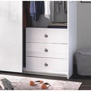 Kasvo MELBOURNE komoda 3zás. bílý obraz