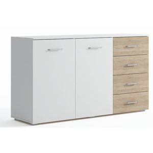 Kasvo VANA II 2D4S komoda bílá / dub sonoma obraz