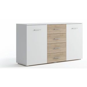 Kasvo VANA I 2D4S komoda bílá / dub sonoma obraz