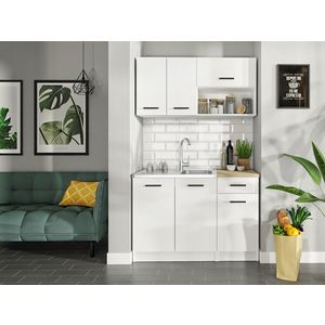 Kasvo NIVA kuchyňská linka 120 bílá/bílá obraz