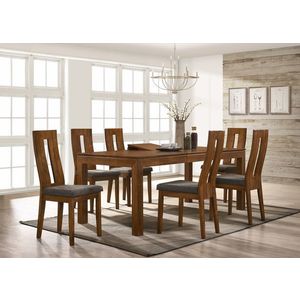 Kasvo Bruno Stůl+4 židle NELA ořech / látka SH21 obraz