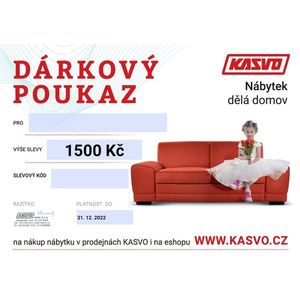 Kasvo Dárkový poukaz na 1 500 Kč obraz