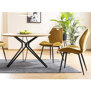 Kasvo COLET (COLT) stůl jídelní 120 (S) Deska dub / nohy černé obraz