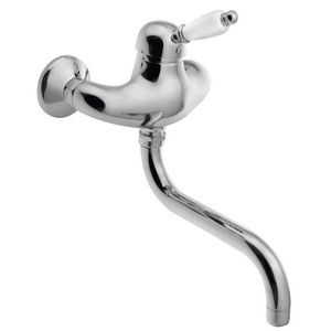 SAPHO KIRKÉ WHITE nástěnná baterie, bílá páčka, chrom KI15BC obraz