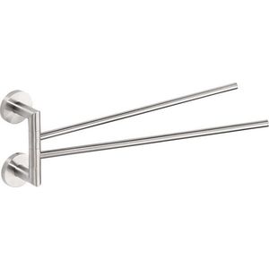 SAPHO X-STEEL dvojitý držák ručníků otočný 370, nerez mat XS405 obraz