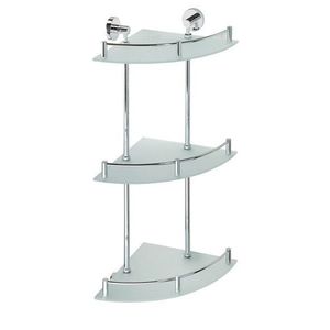 SAPHO X-ROUND E skl. polička roh. trojitá s hrazdou, 270x660x355, chrom XR606 obraz