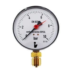 MEREO Klum Tlakoměr 100 mm, 0 10bar, spodní vývod 1/2" PR3024 obraz