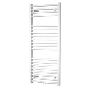 Mereo Otopný žebřík oblý 450x1850 mm, bílý, středové připojení MT34S obraz