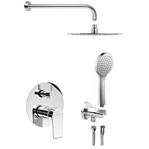 SAPHO KAI podomítkový sprchový set s pákovou baterií, otočný přepínač, 2 výstupy, chrom KA43-01 obraz