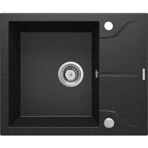 DEANTE Andante grafit Granitový dřez s odkapávačem ZQN_211A obraz