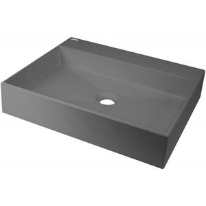 DEANTE Correo anthracite metallic Granit umyvadlo na desku 500x400 mm CQR_TU5S obraz