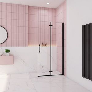 H K Zalamovací WALK-IN zástěna Melody Black WF1 66, 5x195, čiré sklo MELODYBLWF170 obraz