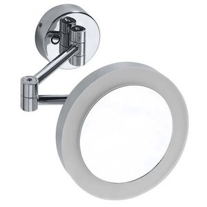 SAPHO X-ROUND kosmetické zrcátko závěsné LED, Ø 200, chrom XR016 obraz
