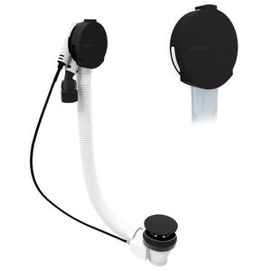 POLYSAN Vanová souprava s napouštěním, bovden, délka 800, zátka 72, černá mat 71853.21 obraz