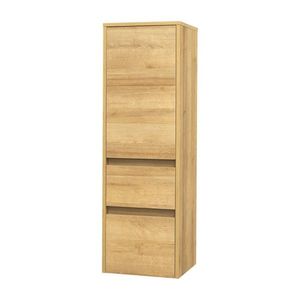 Mereo Opto koupelnová skříňka vysoká 125 cm, levé otevírání, dub Riviera CN924L obraz